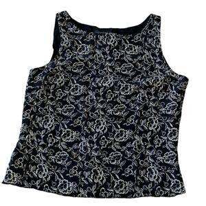 Josephine Chaus Fitted Zipper Side Tank Top